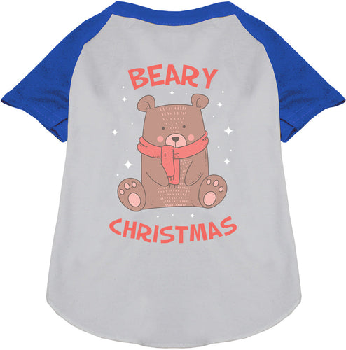 Beary Christmas Pet Raglan Shirt