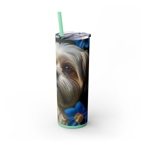 Skinny Tumbler with Straw – 20 oz Stainless Steel Cup