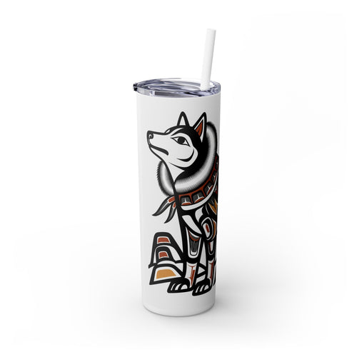 Skinny Tumbler with Straw – 20 oz Stainless Steel Cup