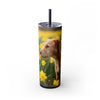 Skinny Tumbler with Straw – 20 oz Stainless Steel Cup
