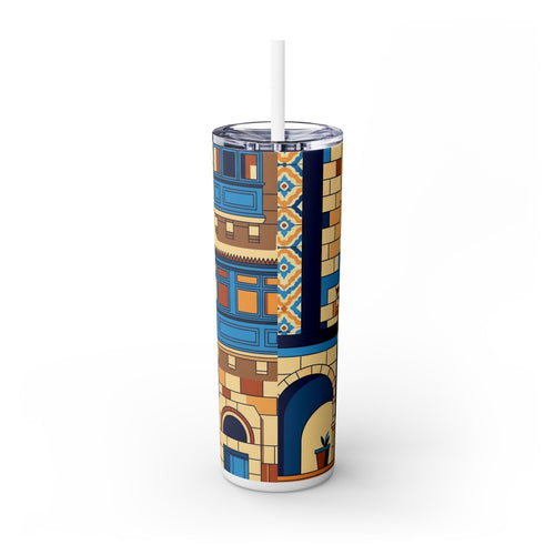 Skinny Tumbler with Straw – 20 oz Stainless Steel Cup