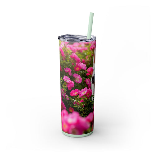 Skinny Tumbler with Straw – 20 oz Stainless Steel Cup
