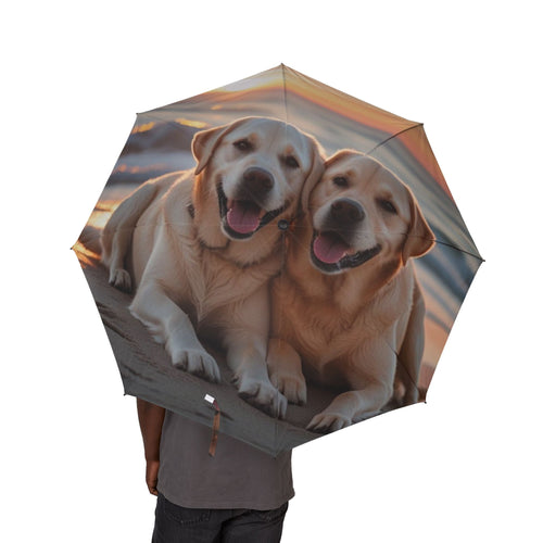 48 Semi-Automatic Umbrella – Windproof Large Travel Rain Umbrella