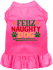 Feliz Naughty Dog Christmas Pet Dress