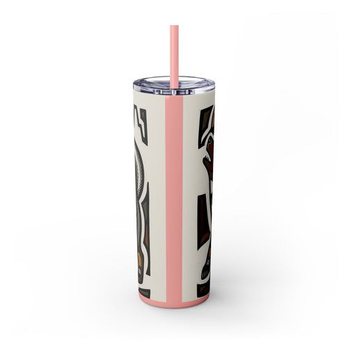 Skinny Tumbler with Straw – 20 oz Stainless Steel Cup