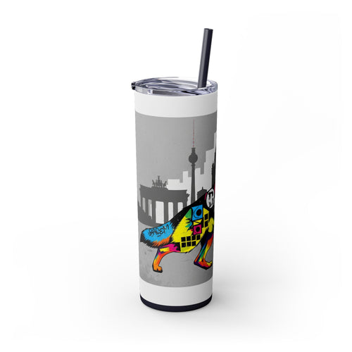 Skinny Tumbler with Straw – 20 oz Stainless Steel Cup