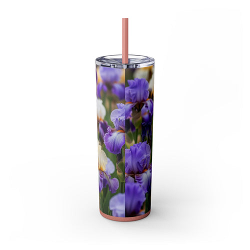 Skinny Tumbler with Straw – 20 oz Stainless Steel Cup