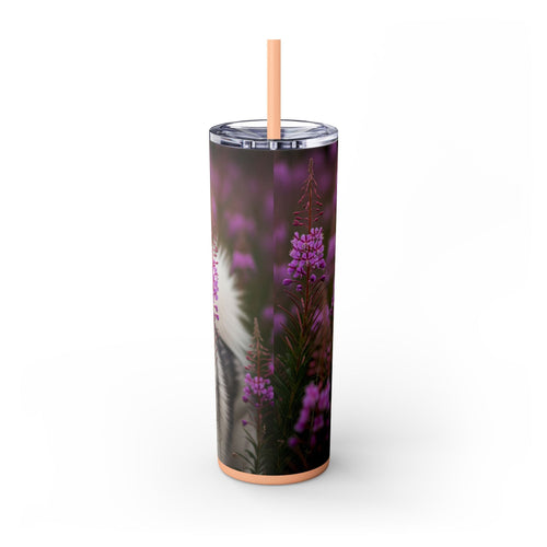Skinny Tumbler with Straw – 20 oz Stainless Steel Cup