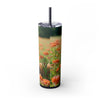 Skinny Tumbler with Straw – 20 oz Stainless Steel Cup