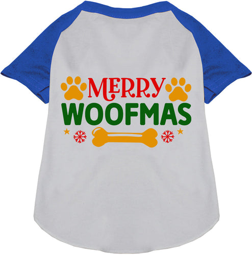 Merry Woofmas Pet Raglan Shirt