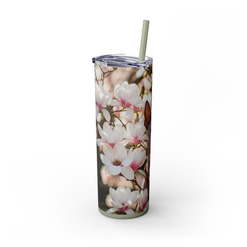 Skinny Tumbler with Straw – 20 oz Stainless Steel Cup