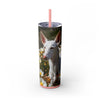Skinny Tumbler with Straw – 20 oz Stainless Steel Cup