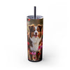 Skinny Tumbler with Straw – 20 oz Stainless Steel Cup