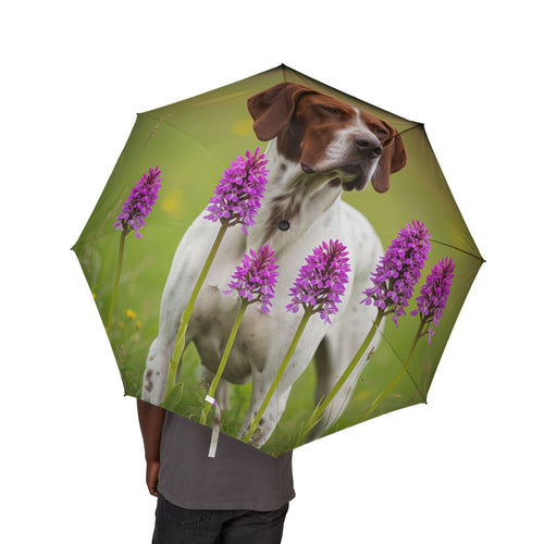 48 Semi-Automatic Umbrella – Windproof Large Travel Rain Umbrella