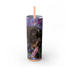 Skinny Tumbler with Straw – 20 oz Stainless Steel Cup