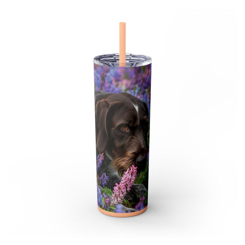 Skinny Tumbler with Straw – 20 oz Stainless Steel Cup