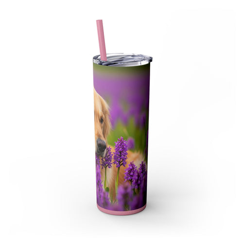 Skinny Tumbler with Straw – 20 oz Stainless Steel Cup