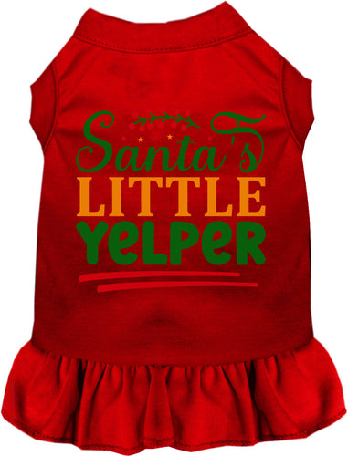 Santa's Little Yelper Pet Dress