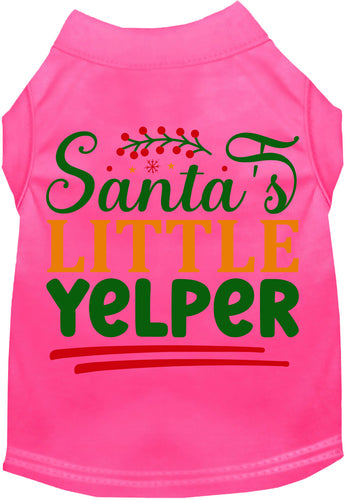 Santa's Little Yelper Pet Shirt