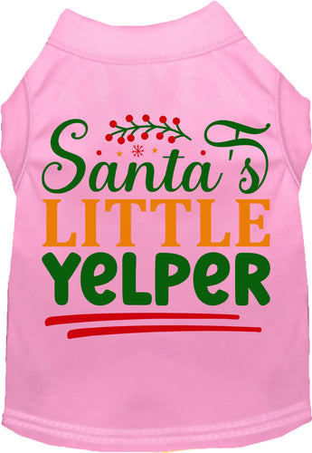 Santa's Little Yelper Pet Shirt