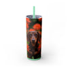 Skinny Tumbler with Straw – 20 oz Stainless Steel Cup