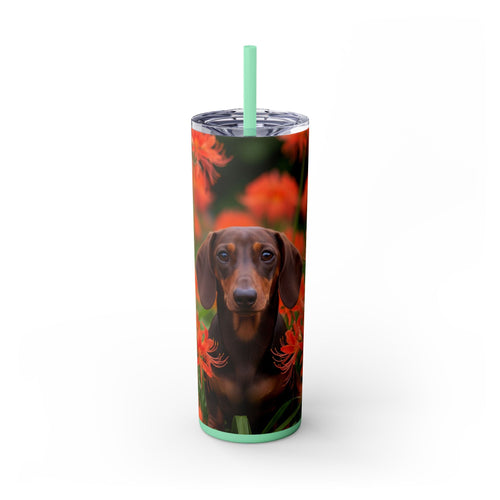 Skinny Tumbler with Straw – 20 oz Stainless Steel Cup