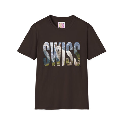 White Swiss Mountain Dog Tee Shirt