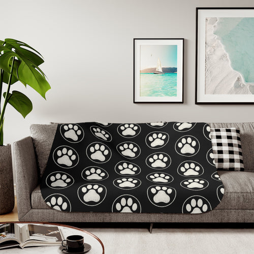 Cozy Sherpa Paw Blanket
