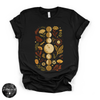 Fall Moon Phases Tee | Celestial Autumn Graphic T-Shirt