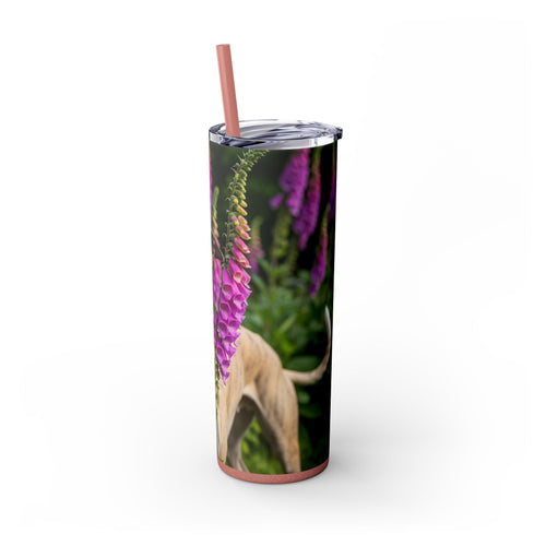 Skinny Tumbler with Straw – 20 oz Stainless Steel Cup
