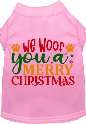 We Woof You a Merry Christmas Pet Shirt