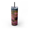 Skinny Tumbler with Straw – 20 oz Stainless Steel Cup