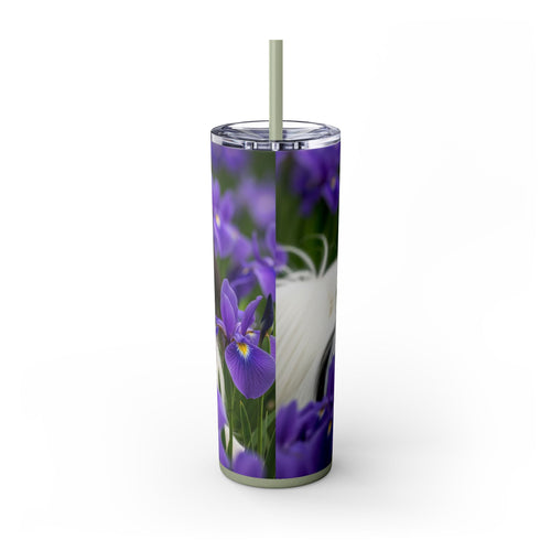 Skinny Tumbler with Straw – 20 oz Stainless Steel Cup