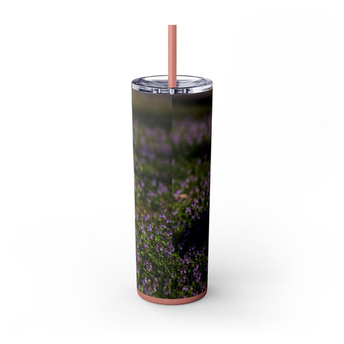 Skinny Tumbler with Straw – 20 oz Stainless Steel Cup