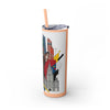 Skinny Tumbler with Straw – 20 oz Stainless Steel Cup