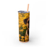 Skinny Tumbler with Straw – 20 oz Stainless Steel Cup