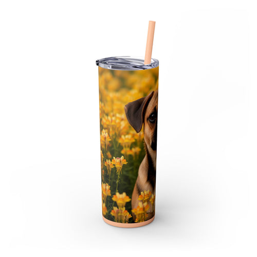 Skinny Tumbler with Straw – 20 oz Stainless Steel Cup