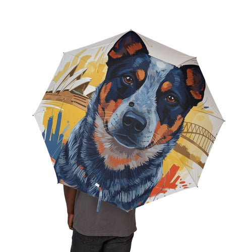 48 Semi-Automatic Umbrella – Windproof Large Travel Rain Umbrella