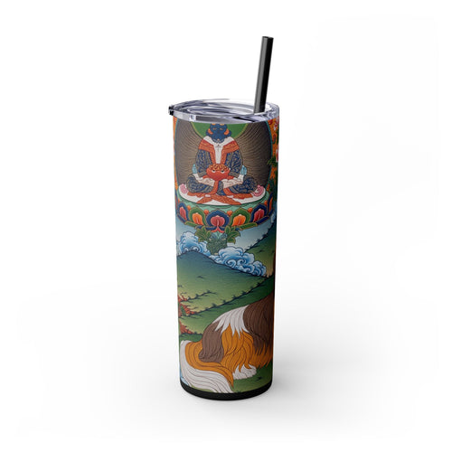 Skinny Tumbler with Straw – 20 oz Stainless Steel Cup