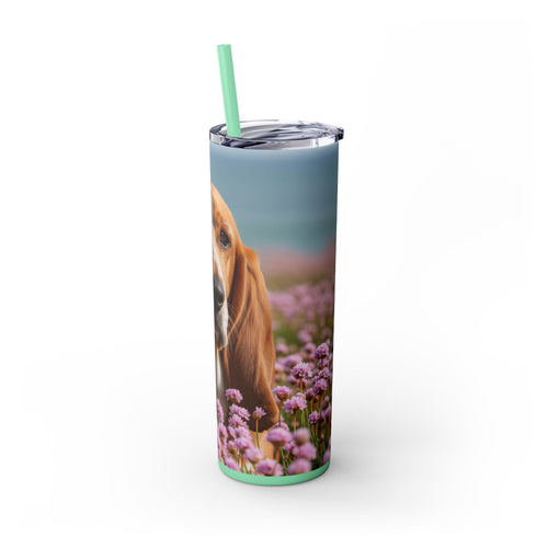 Skinny Tumbler with Straw – 20 oz Stainless Steel Cup