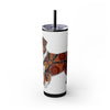 Skinny Tumbler with Straw – 20 oz Stainless Steel Cup