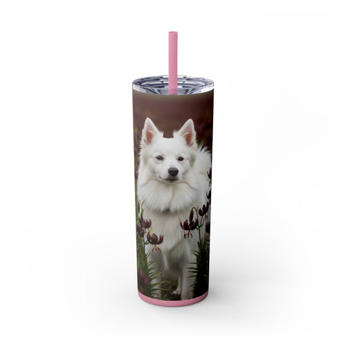 Skinny Tumbler with Straw – 20 oz Stainless Steel Cup