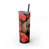 Skinny Tumbler with Straw – 20 oz Stainless Steel Cup