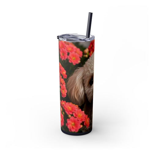 Skinny Tumbler with Straw – 20 oz Stainless Steel Cup