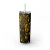 Skinny Tumbler with Straw – 20 oz Stainless Steel Cup