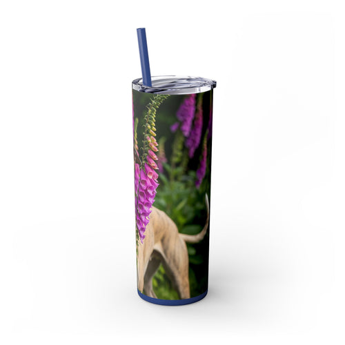 Skinny Tumbler with Straw – 20 oz Stainless Steel Cup
