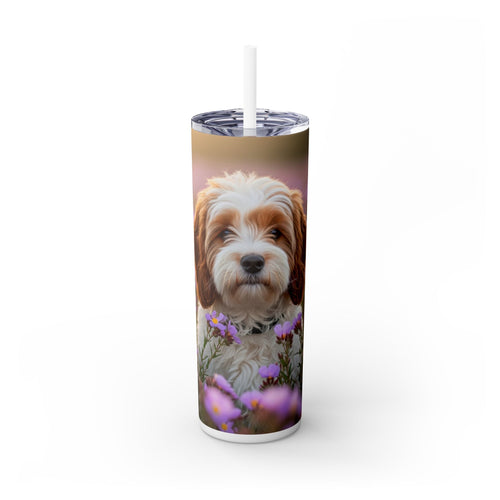 Skinny Tumbler with Straw – 20 oz Stainless Steel Cup