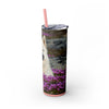 Skinny Tumbler with Straw – 20 oz Stainless Steel Cup