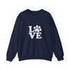 Love Paw Print Sweatshirt Sizes Small - 4XL (8 colors)