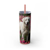 Skinny Tumbler with Straw – 20 oz Stainless Steel Cup